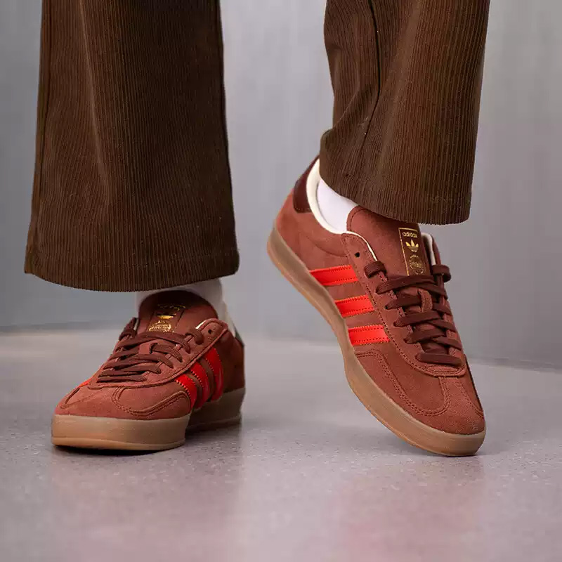 Adidas Shoes Gazelle - รองเท้าอาดิดาส ซิกแซก คัลเลอร์คอนทราสต์ ทีเฮดสำหรับผู้ชาย/เด็กผู้หญิง - รองเท้าผ้าใบสำหรับฝึกซ้อม