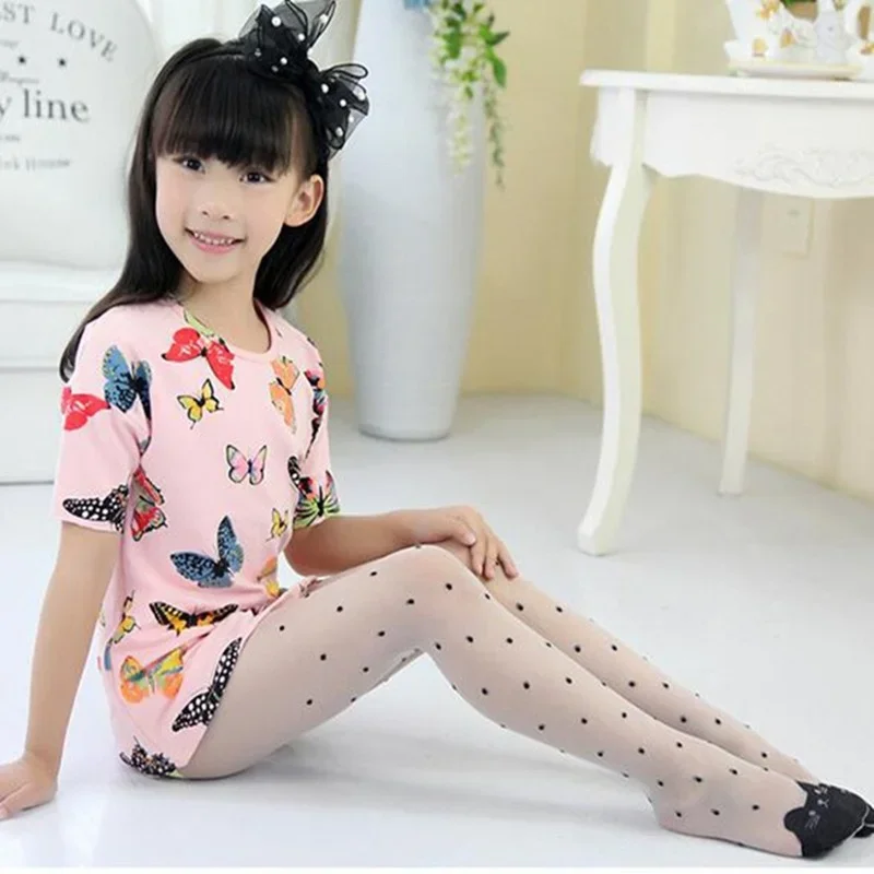 ถุงน่องเด็กผู้หญิงลายแมวน่ารัก - Tights Pantyhose Sheer บทวิจารณ์และราคา
